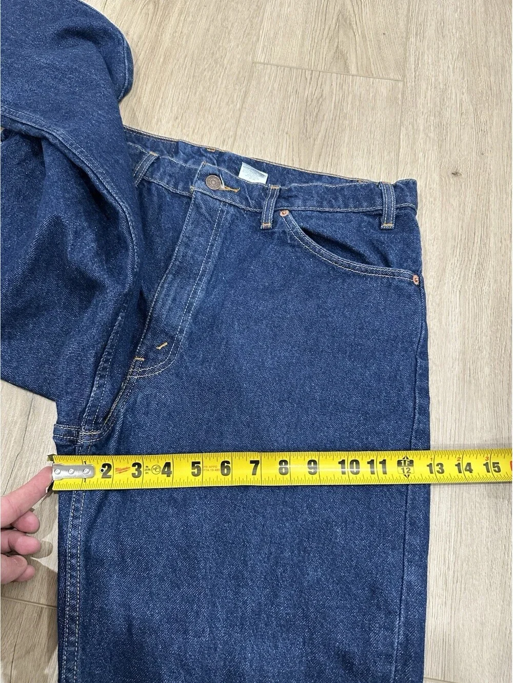 Vintage Levi's 505 Orange Tab Jeans Mens 36x30 Regular Straight Blue Denim 1995
